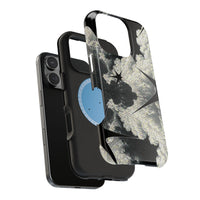 Black And White Artsy Pixelated Cloud iPhone Case