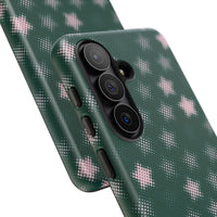 Green And Pink Pixelated Star Samsung Case