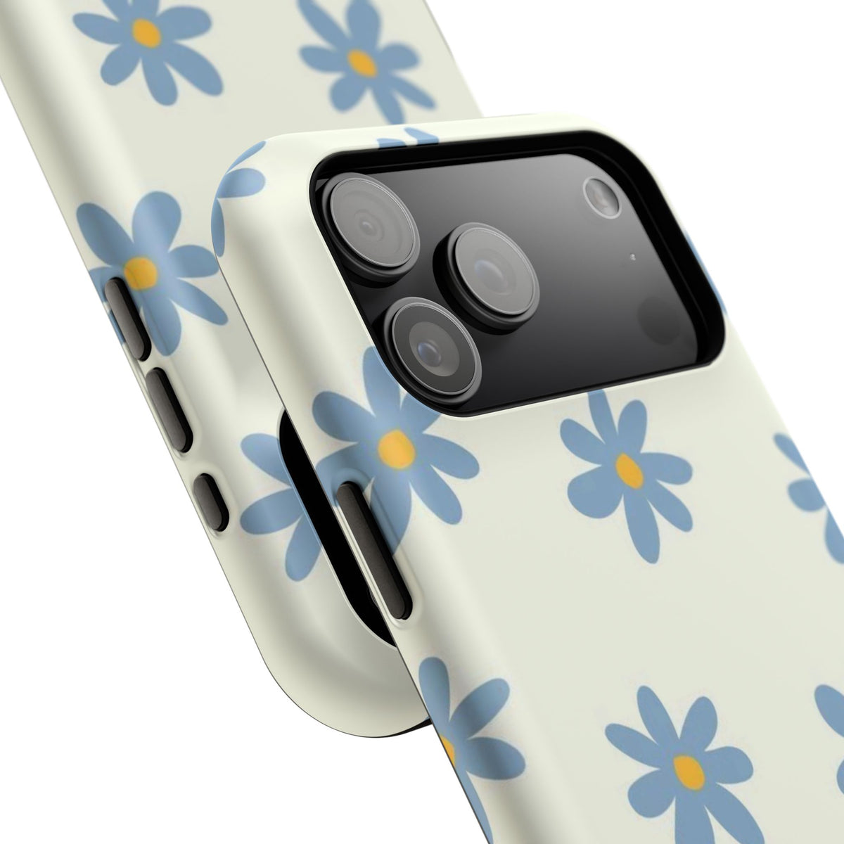 Blue Cutesy Flower iPhone Case