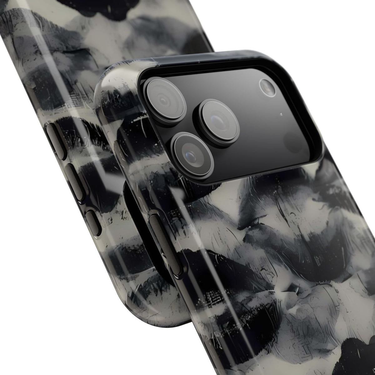 Black And White Lipstick Stains iPhone Case