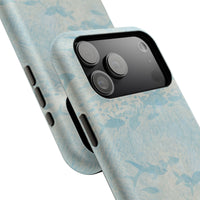 Blue Watercolor School Of Fishes iPhone Case