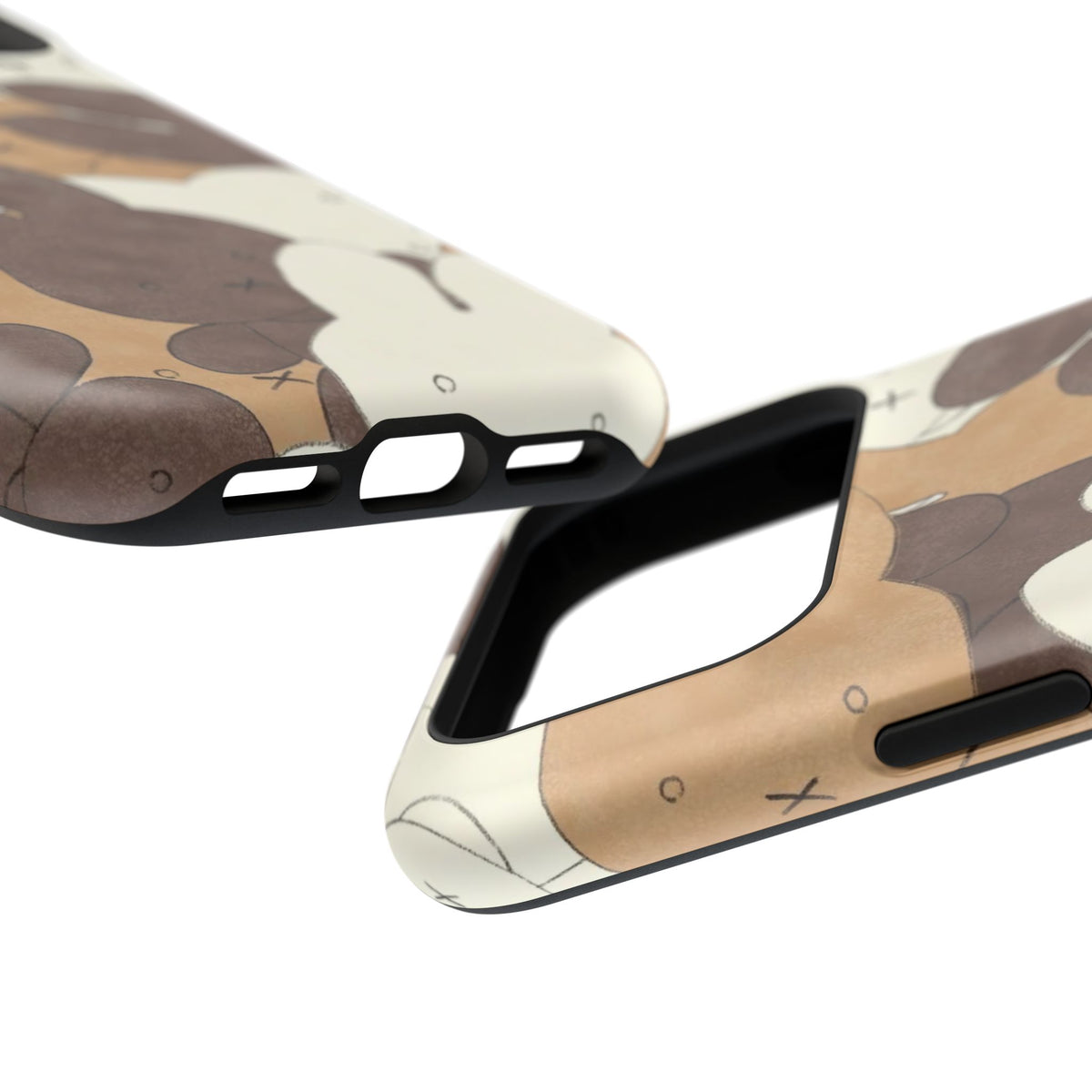 Brown And Tan Laying Bunnies iPhone Case