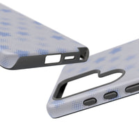 Blue And White Pixelated Star Samsung Case