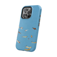 Swimming Dogs iPhone Case