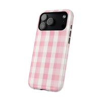 Pink Checkered iPhone Case