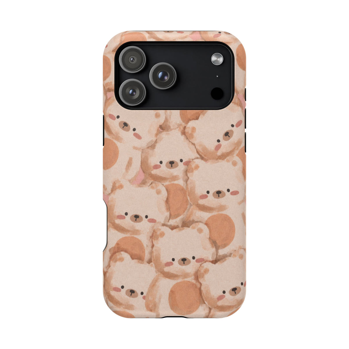 Brown Laying Teddy Bear iPhone Case