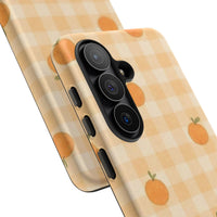 Orange Fruit And Checkered Samsung Case