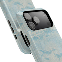 Blue Watercolor School Of Fishes iPhone Case