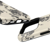 Black And White Floral iPhone Case