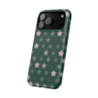 Green And Pink Pixelated Star iPhone Case