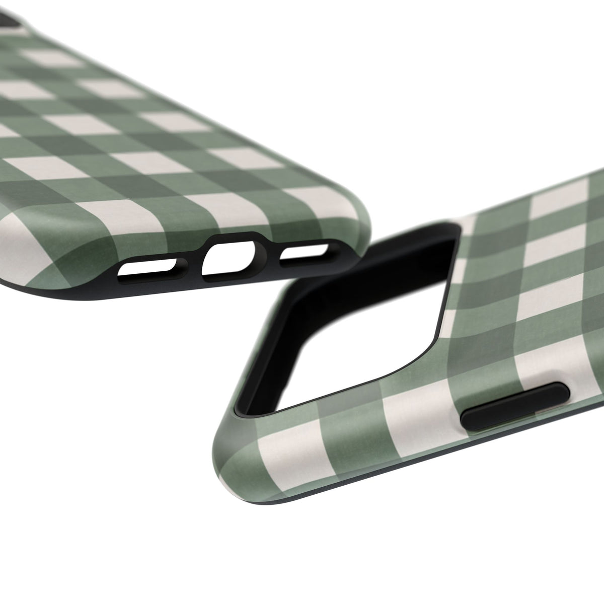 Forest Green Checkered iPhone Case