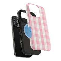 Pink Checkered iPhone Case