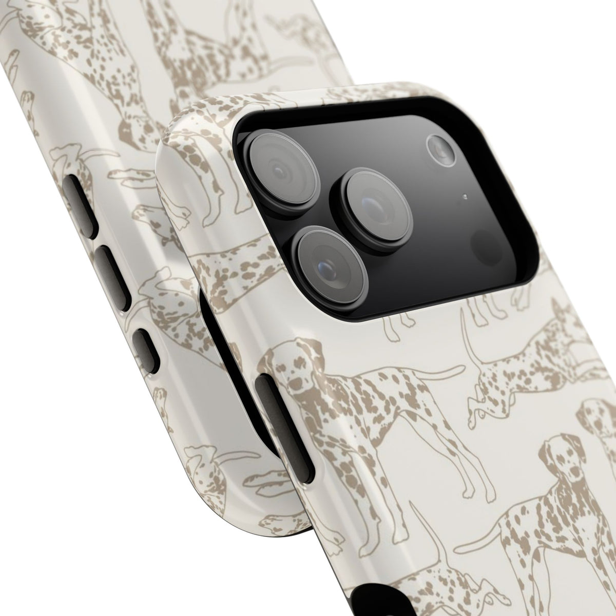 Light Khaki Dalmatian Dog iPhone Case