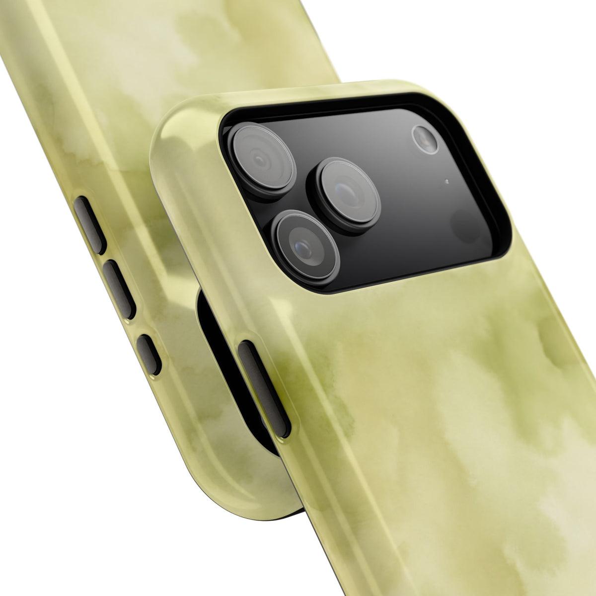 Light Green Water Paint iPhone Case