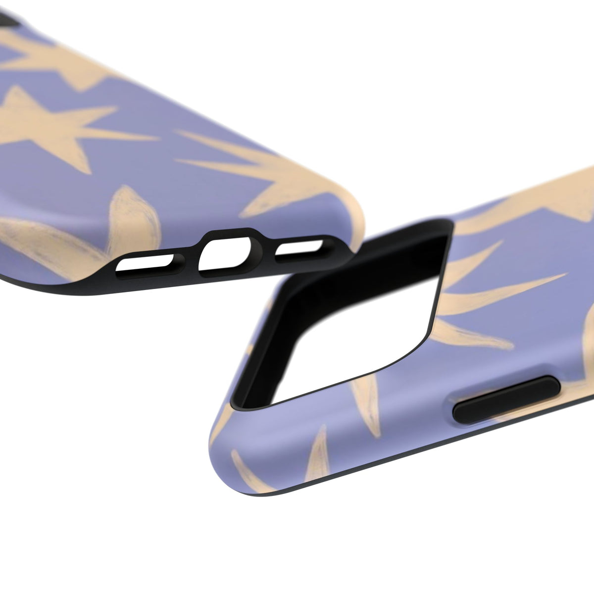 Lilac Cartoony Star iPhone Case