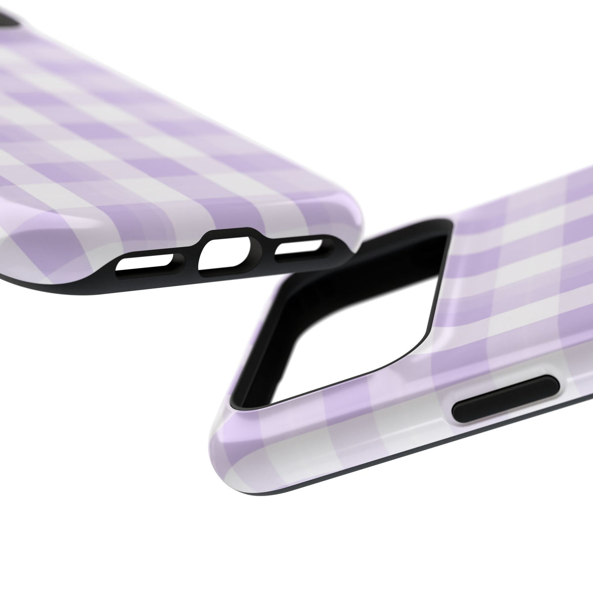Purple Checkered iPhone Case