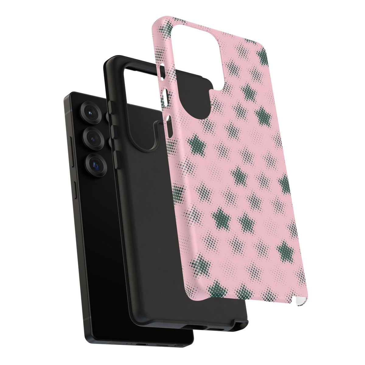 Pink And Green Pixelated Star Samsung Case