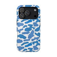 Cartoony Water Art Sharks iPhone Case