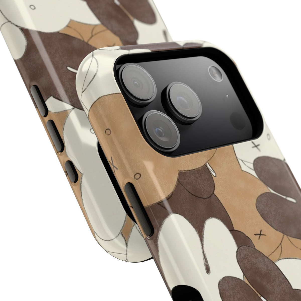 Brown And Tan Laying Bunnies iPhone Case