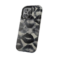 Black And White Lipstick Stains iPhone Case