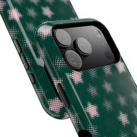 Green And Pink Pixelated Star iPhone Case
