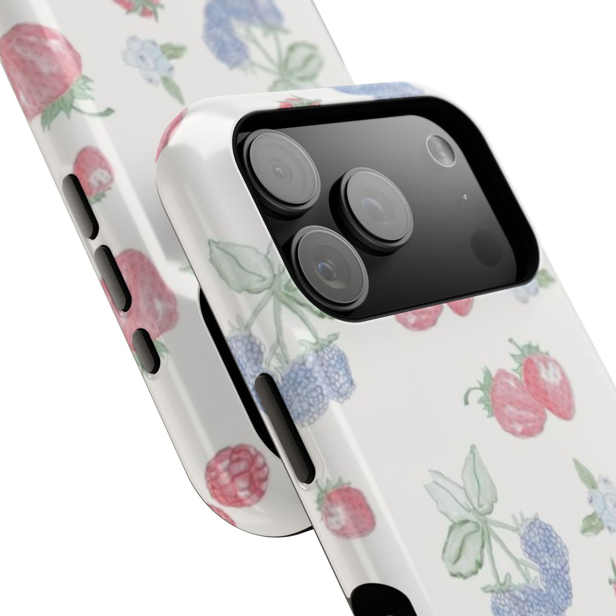 Cottage Strawberries Blueberries And Raspberries iPhone Case