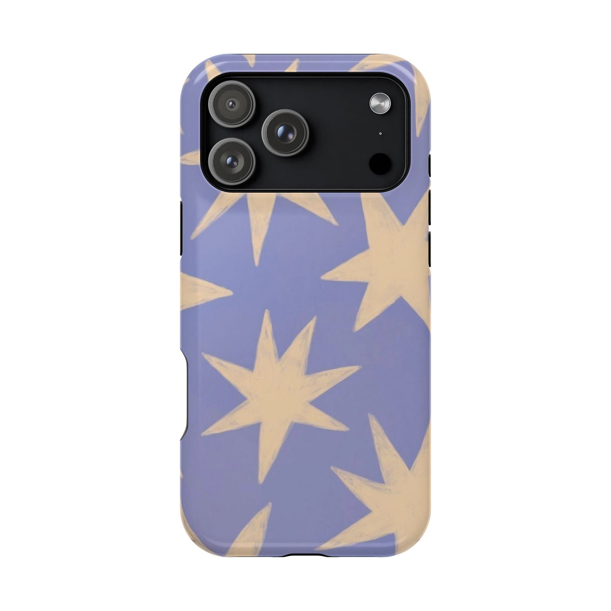 Lilac Cartoony Star iPhone Case