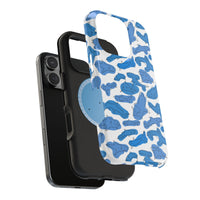 Cartoony Water Art Sharks iPhone Case