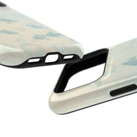 Blue Gold Fishy And Bubbles iPhone Case