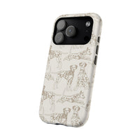 Light Khaki Dalmatian Dog iPhone Case