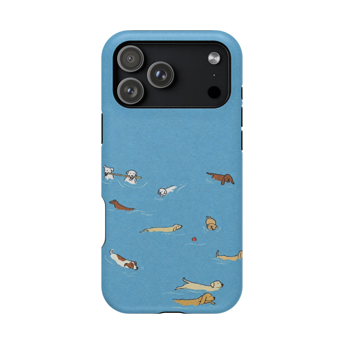 Swimming Dogs iPhone Case