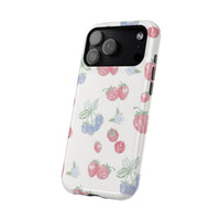 Cottage Strawberries Blueberries And Raspberries iPhone Case
