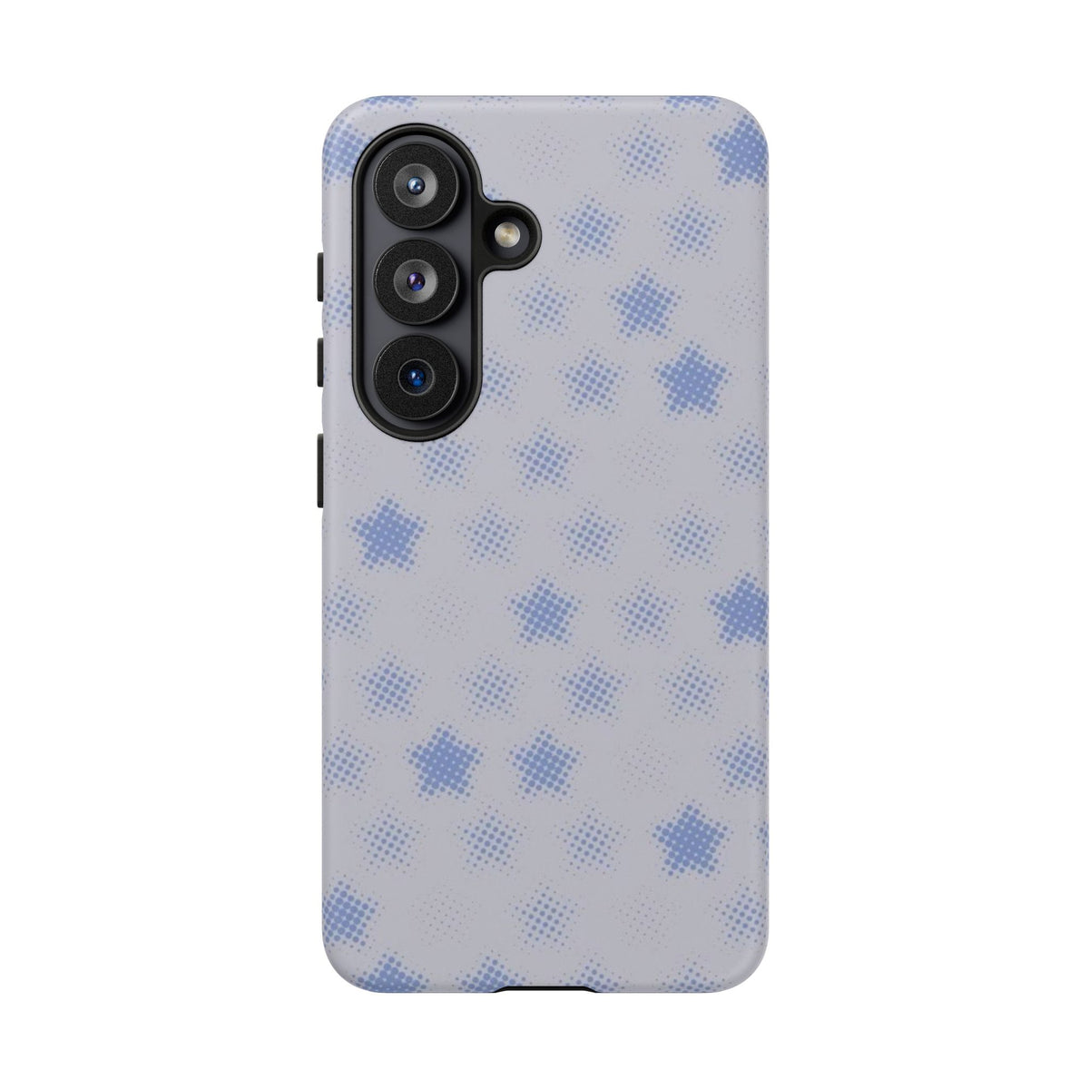 Blue And White Pixelated Star Samsung Case