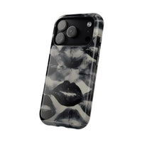 Black And White Lipstick Stains iPhone Case