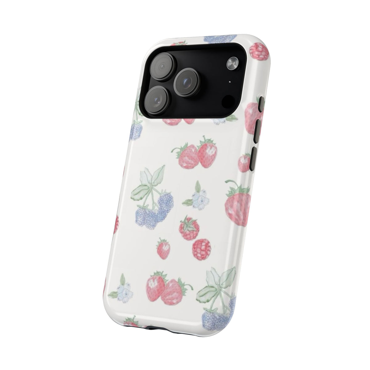Cottage Strawberries Blueberries And Raspberries iPhone Case