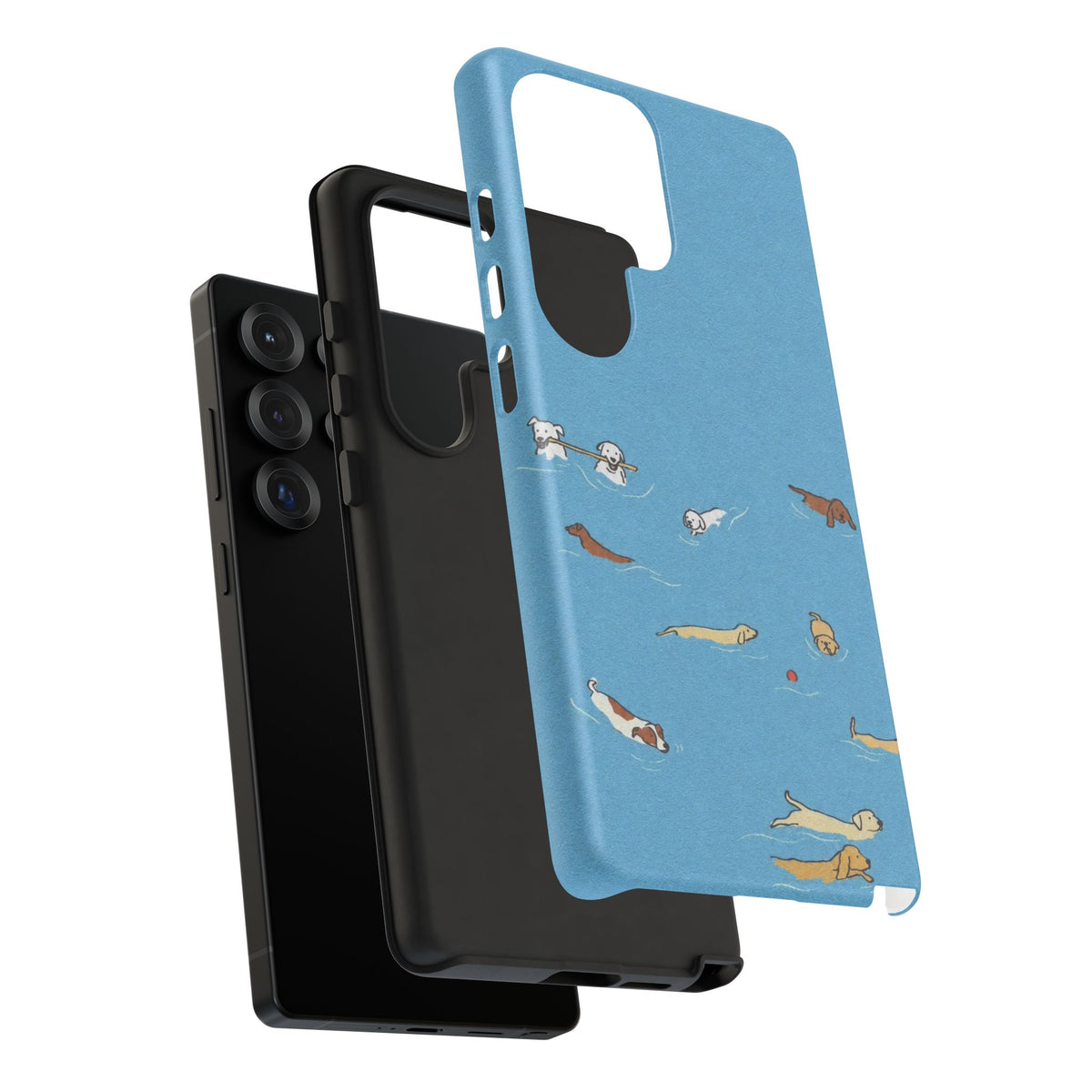 Swimming Dogs Samsung Case