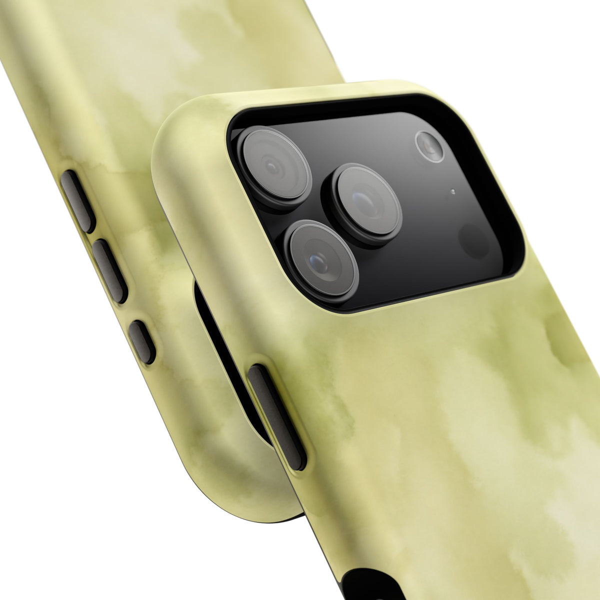 Light Green Water Paint iPhone Case
