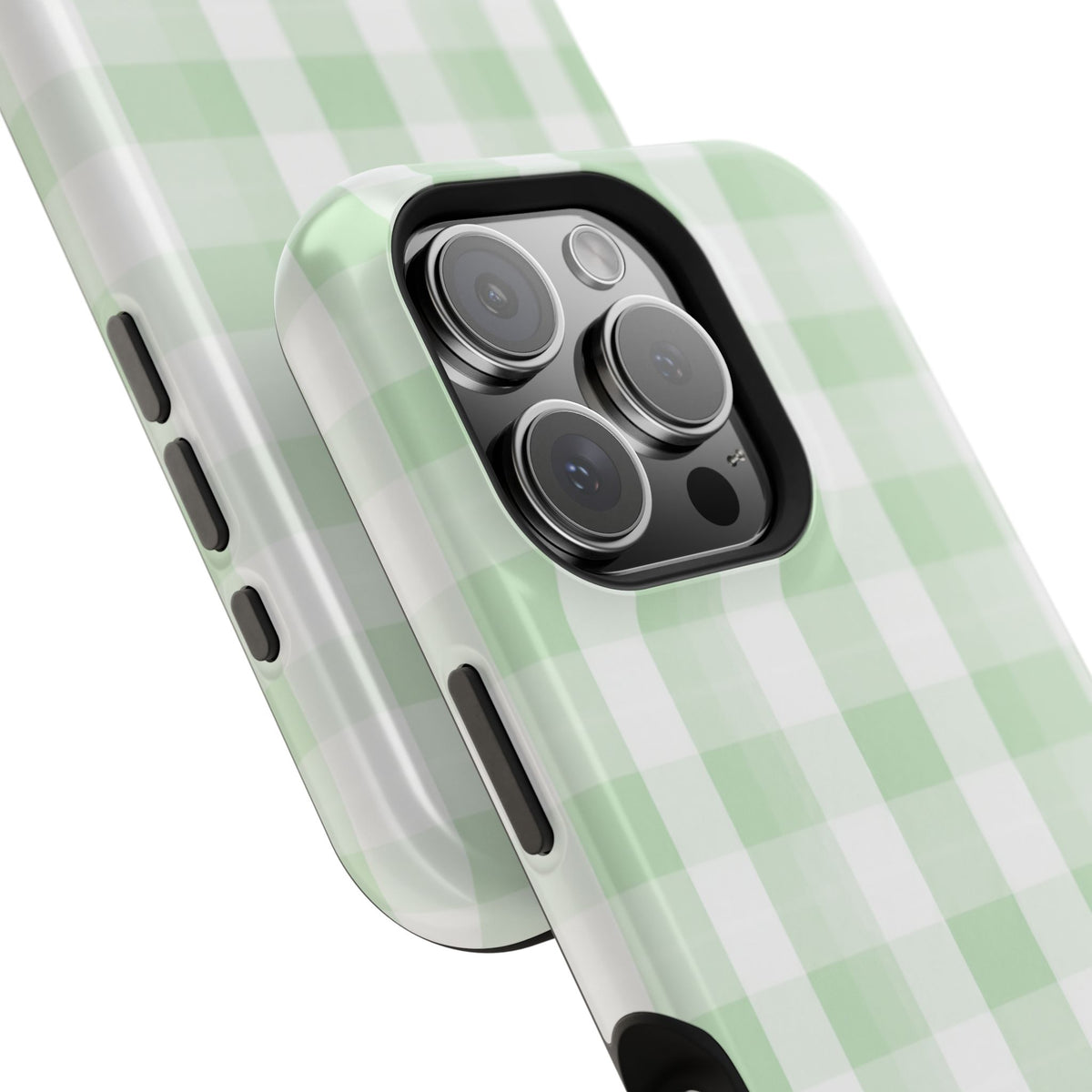 Green Checkered iPhone Case