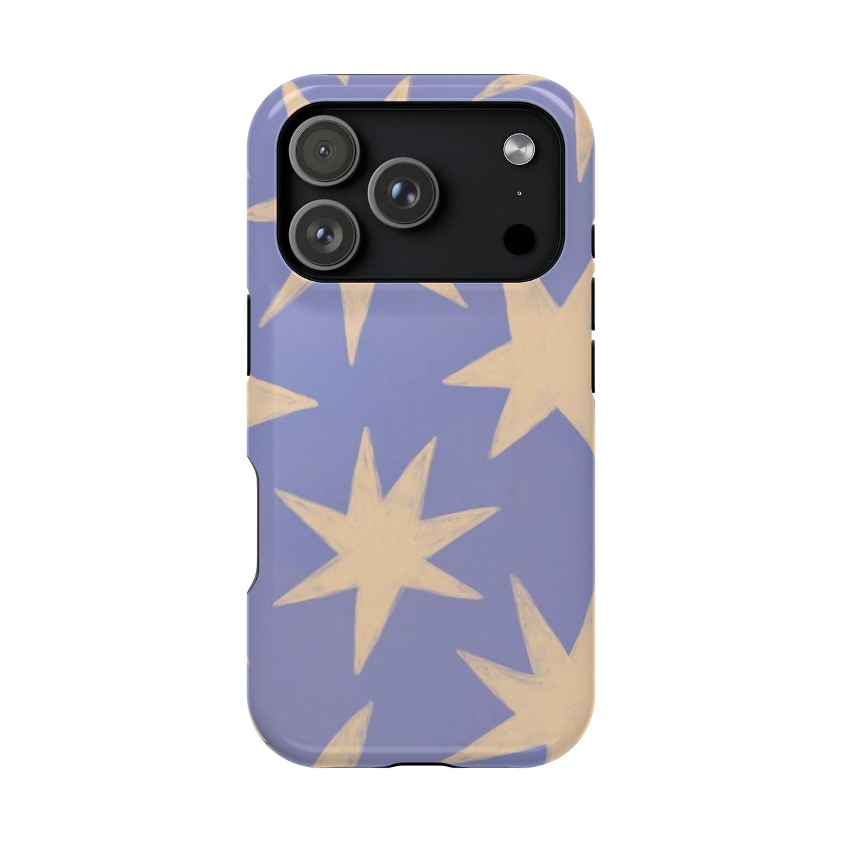 Lilac Cartoony Star iPhone Case