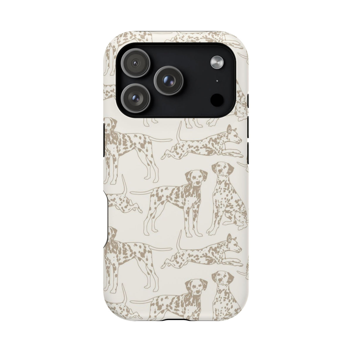 Light Khaki Dalmatian Dog iPhone Case
