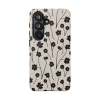 Minimal Cartoony Flowers Samsung Case