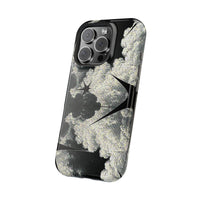 Black And White Artsy Pixelated Cloud iPhone Case