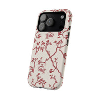 Red Floral Branches iPhone Case