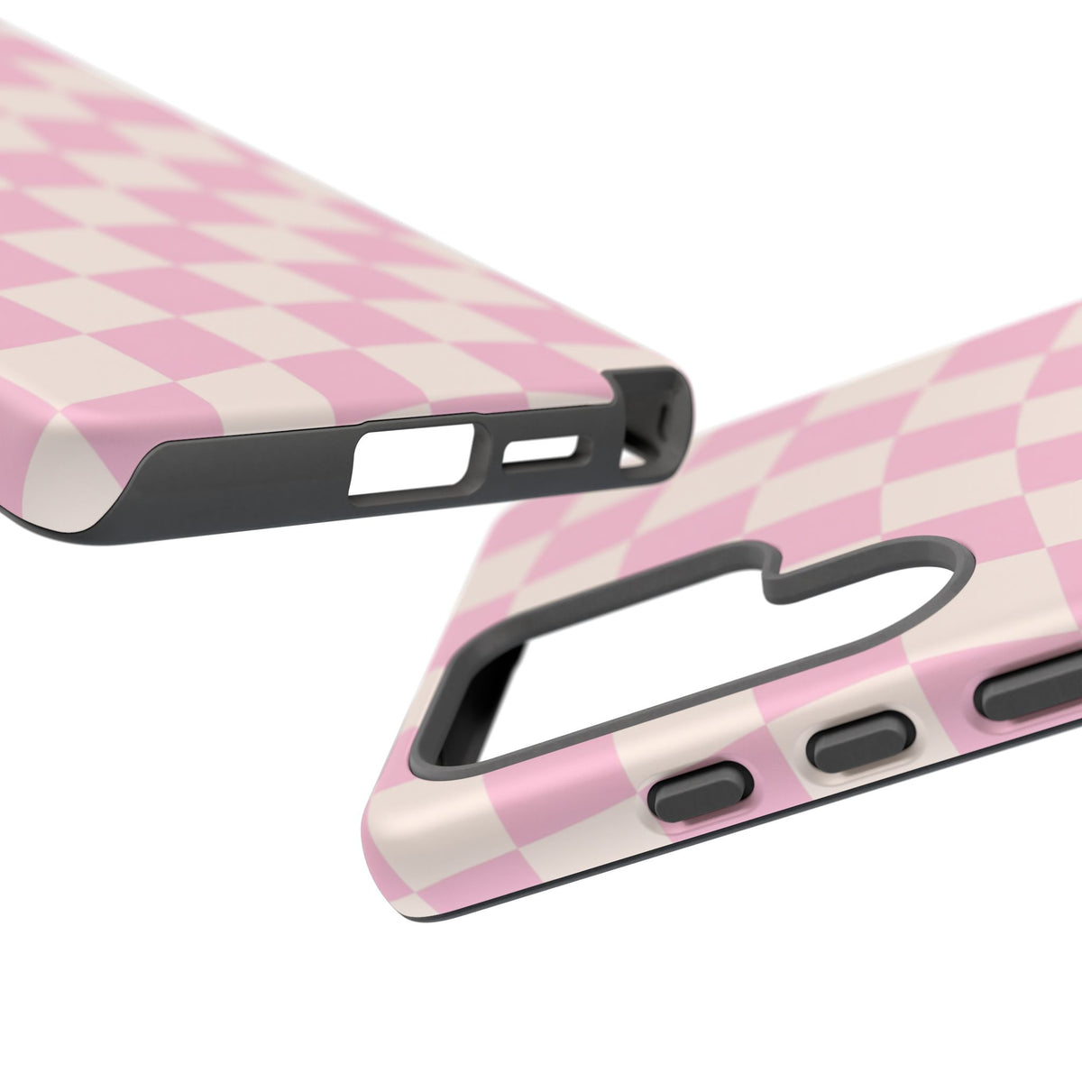 Pink Wavy Checkered Samsung Case