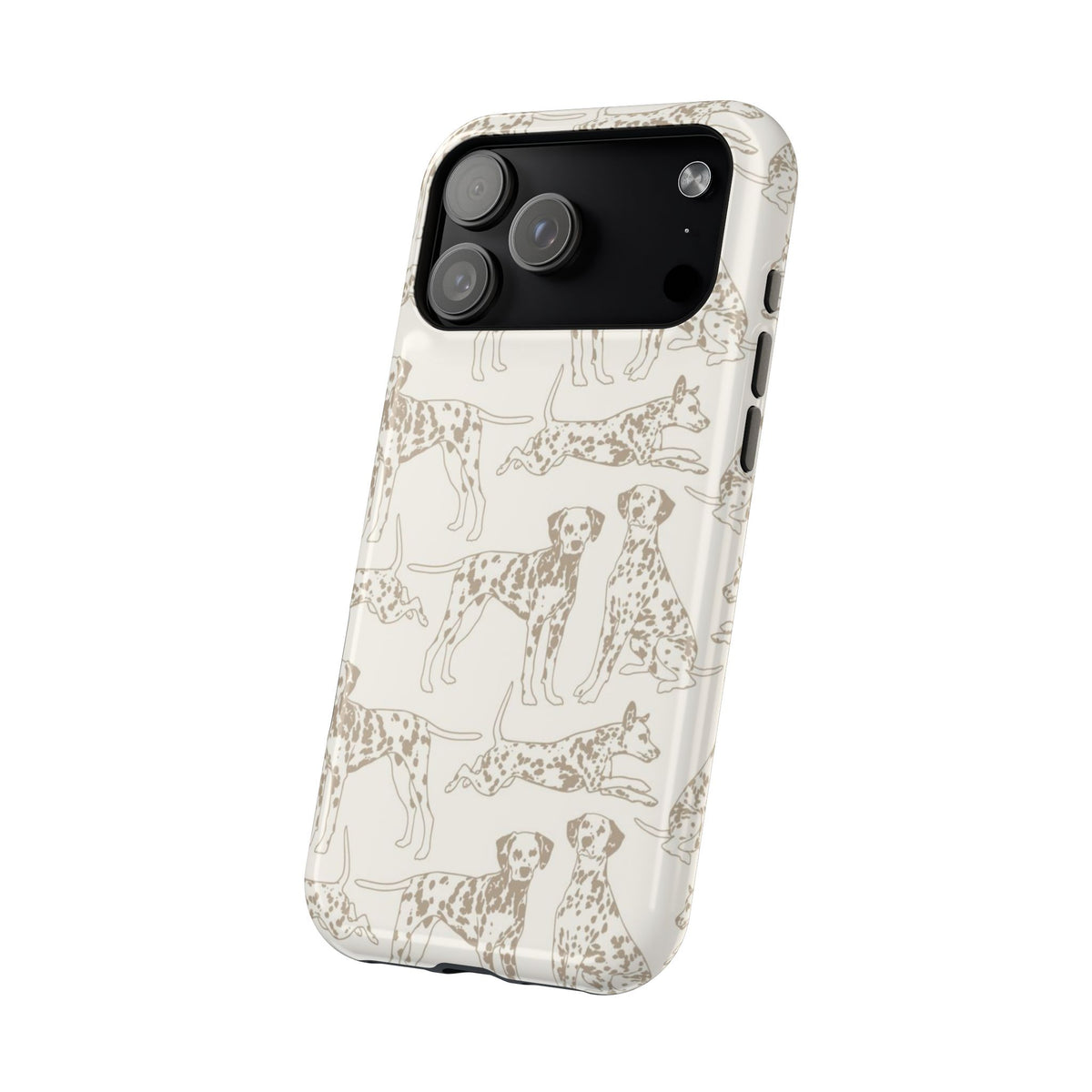 Light Khaki Dalmatian Dog iPhone Case