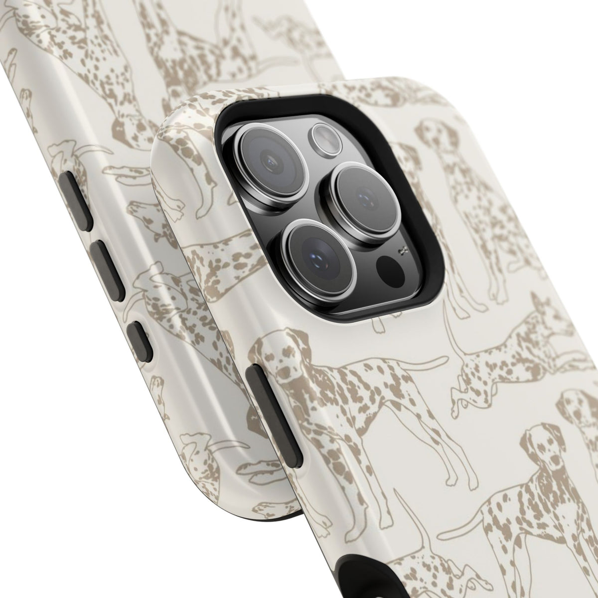 Light Khaki Dalmatian Dog iPhone Case