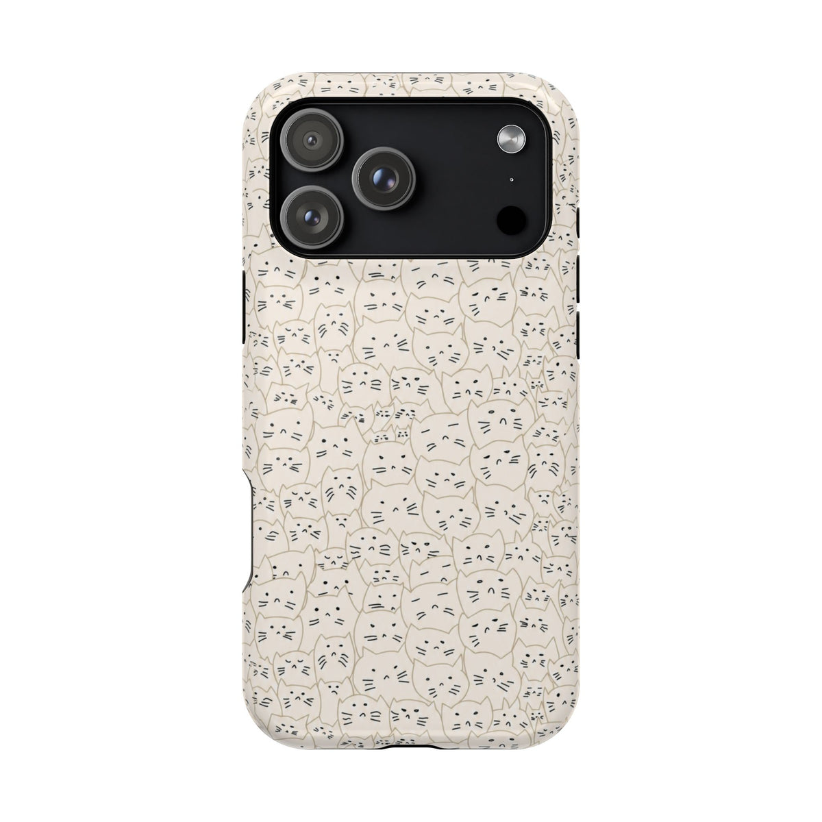 Artsy Cat Faces iPhone Case