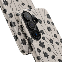Minimal Cartoony Flowers Samsung Case
