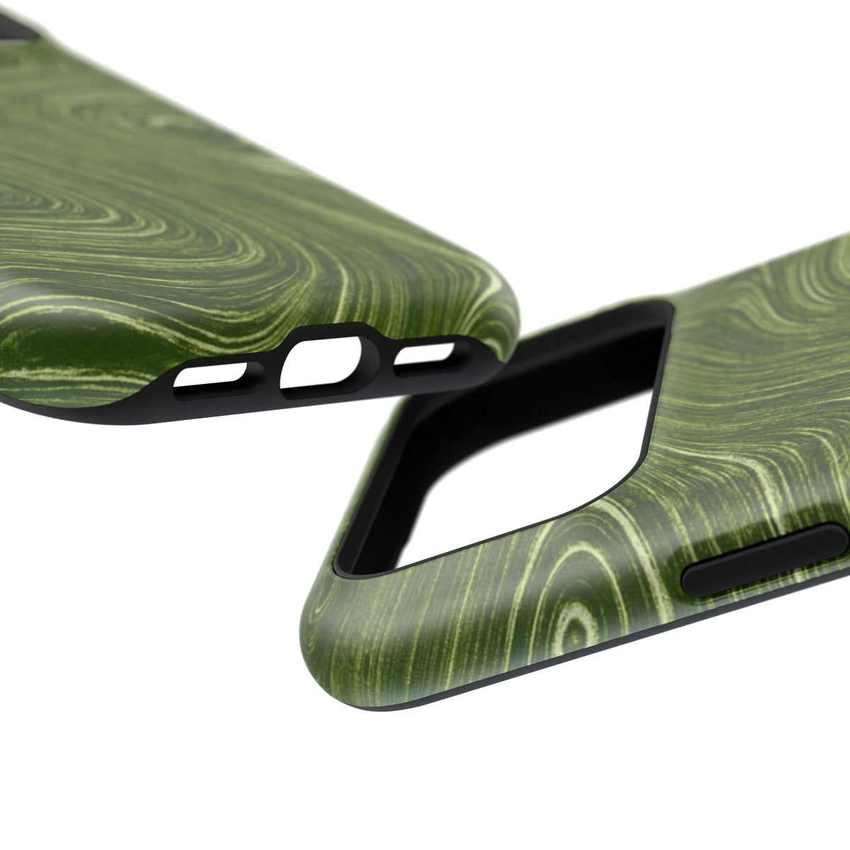 Green Marble Swirl iPhone Case