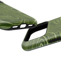 Green Marble Swirl iPhone Case